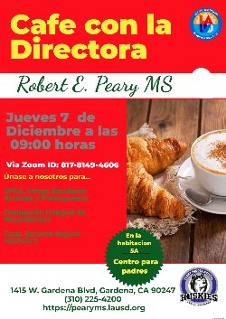 Husky Families please join us for the last Coffee with the Principal of 2024!
