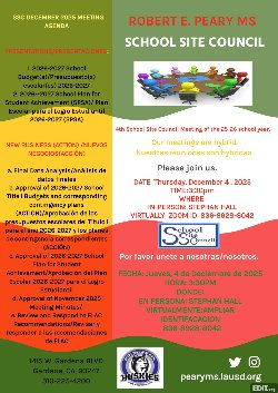 Please join us for our last SSC Meeting of 2025!